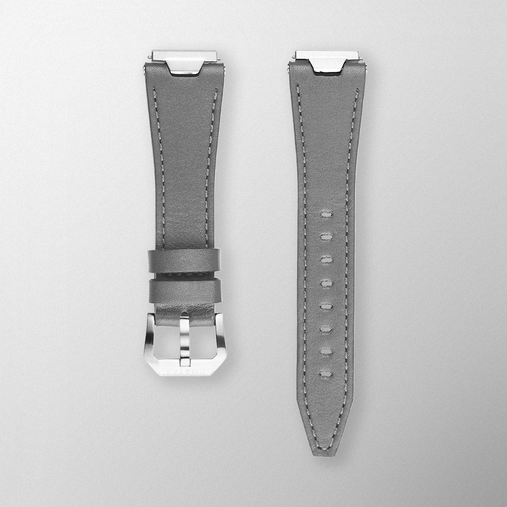 GREY LEATHER STRAP